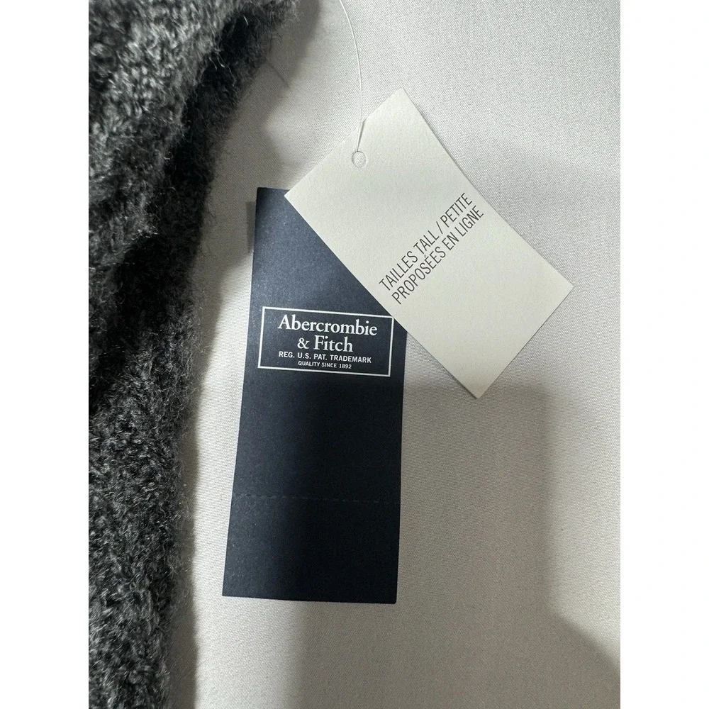 Abercrombie & Fitch NWT TurtleNeck Sweater Dress Womens L Gray‎ Long Sleeve Boho